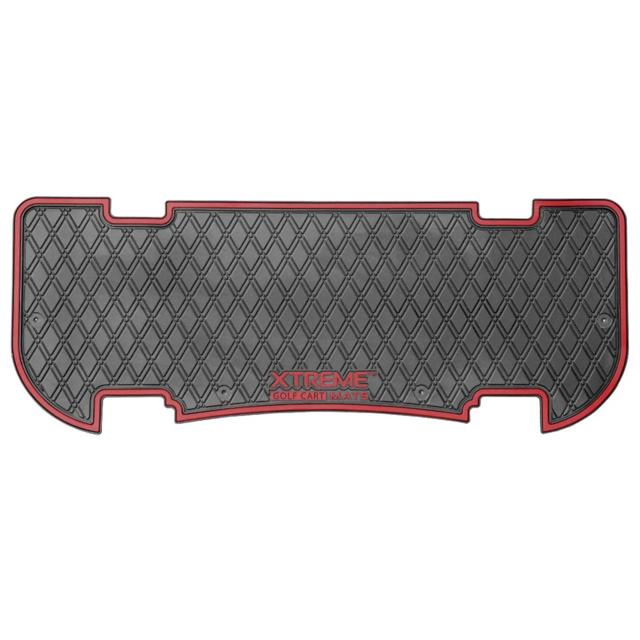 Коврики Xtreme для задних сидений MadJax Genesis 250/300, чёрные с вишнёво-красным металликом, артикул 03-216 — фото 2