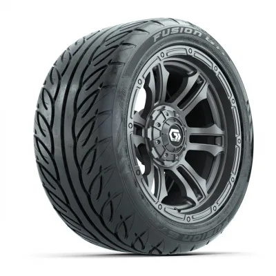 Колёса GTW Shogun Gunmetal 14" с шинами 225/40-R14 Fusion GTR Steel Belt Radial Street, полный комплект, артикул A19-2373