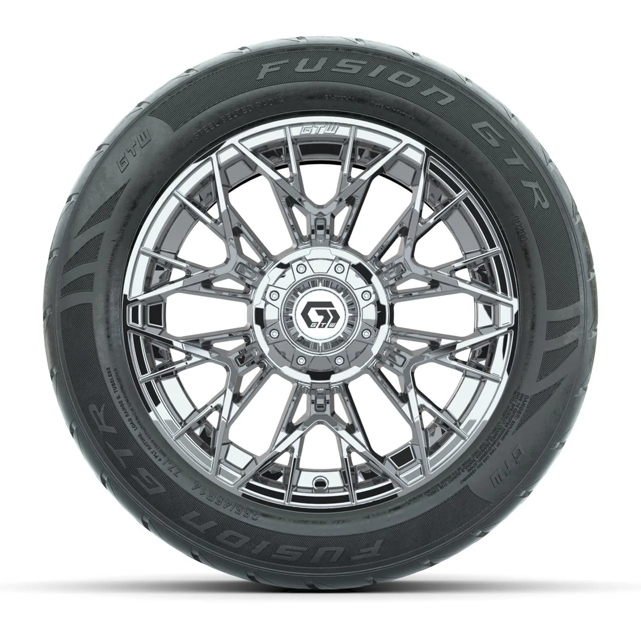 Комплект колёс с шинами 255/45-R14 Fusion GTR Steel Belt Radial Street, диски 14" Stellar, хром, GTW, артикул A19-2230 — фото 2