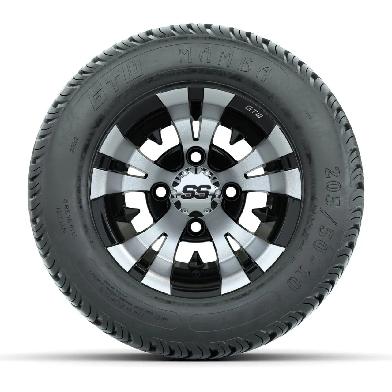 Комплект из 4 дисков 10" GTW Vampire с шинами 205/50-10 GTW Mamba Street, артикул A19-510 — фото 2