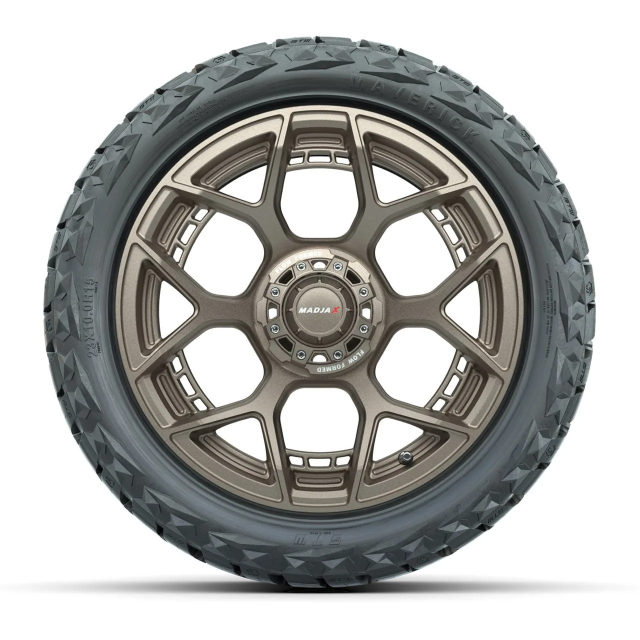 Комплект колёс MadJax Flow Form Evolution, матовый бронзовый, 15" с шинами GTW 23x10.00-R15 Maverick All-Terrain, артикул A19-1391 — фото 2