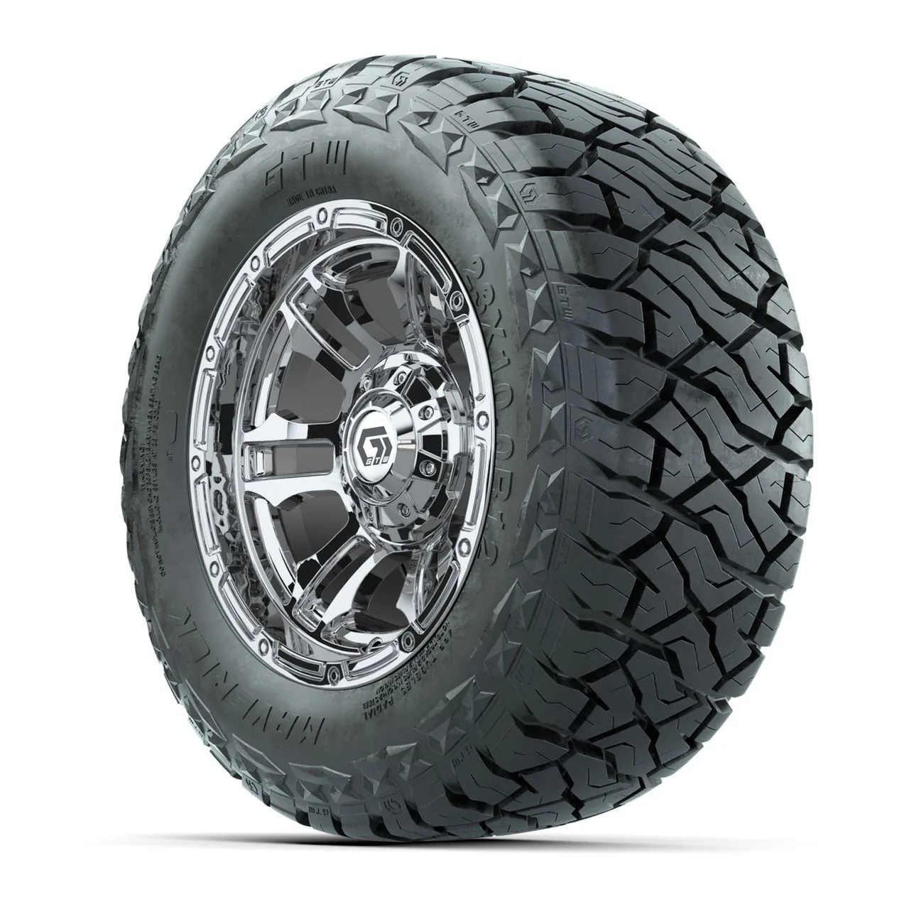 Комплект колёс 12" GTW Shogun, хром, с шинами Maverick All-Terrain 23x10.00-R12, артикул A19-1290 — фото 3