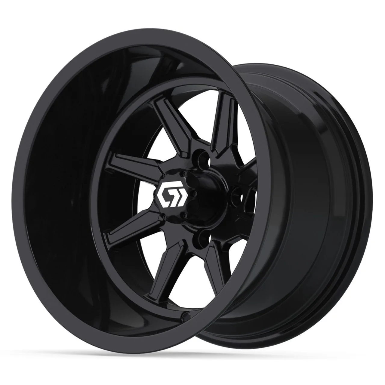 Ультраширокое колесо 14" GTW® Reaper, глянцевый чёрный, артикул 19-435 — фото 3