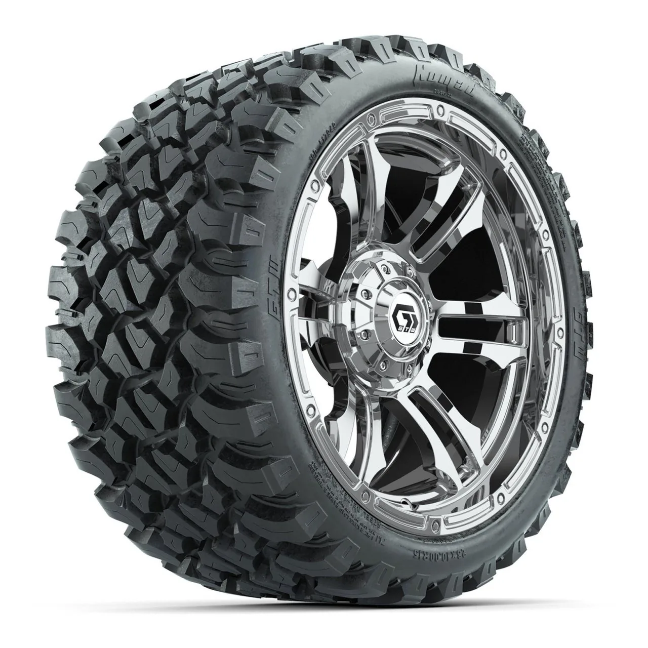 Комплект колёс GTW® Shogun 15" с шинами 23x10-R15 Nomad, хром, артикул A19-1275