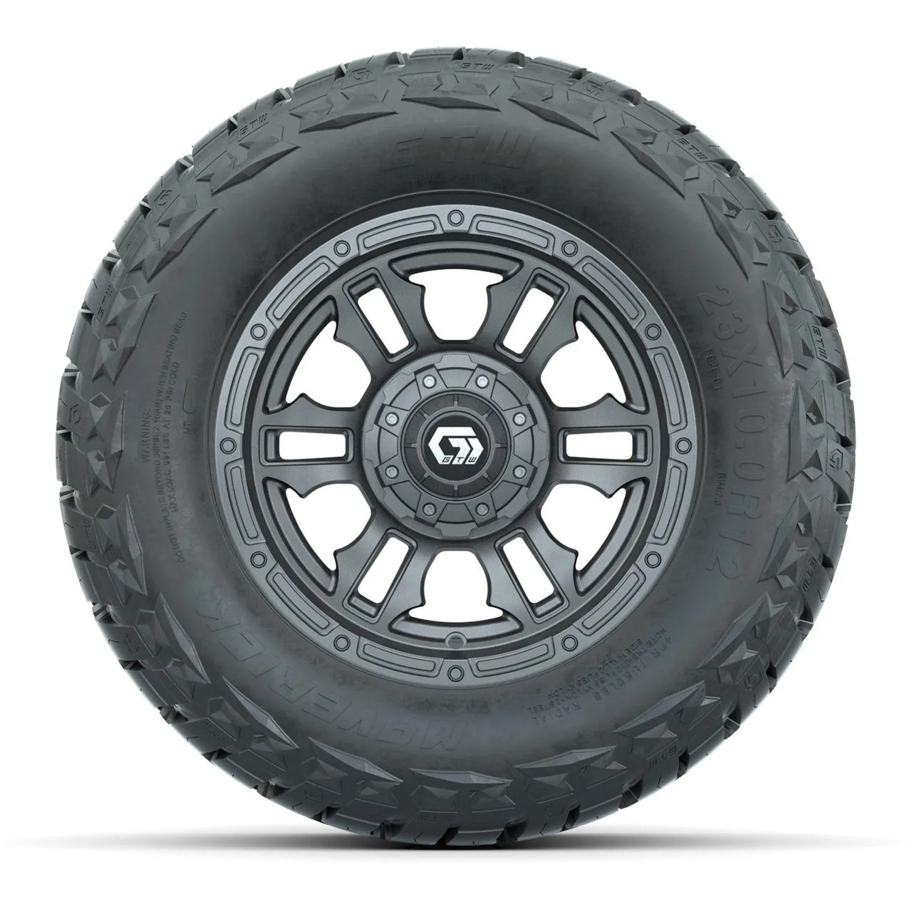 Комплект колёс 12" GTW Shogun, глянцевый графитовый, с шинами Maverick All-Terrain 23x10.00-R12, артикул A19-1288 — фото 2