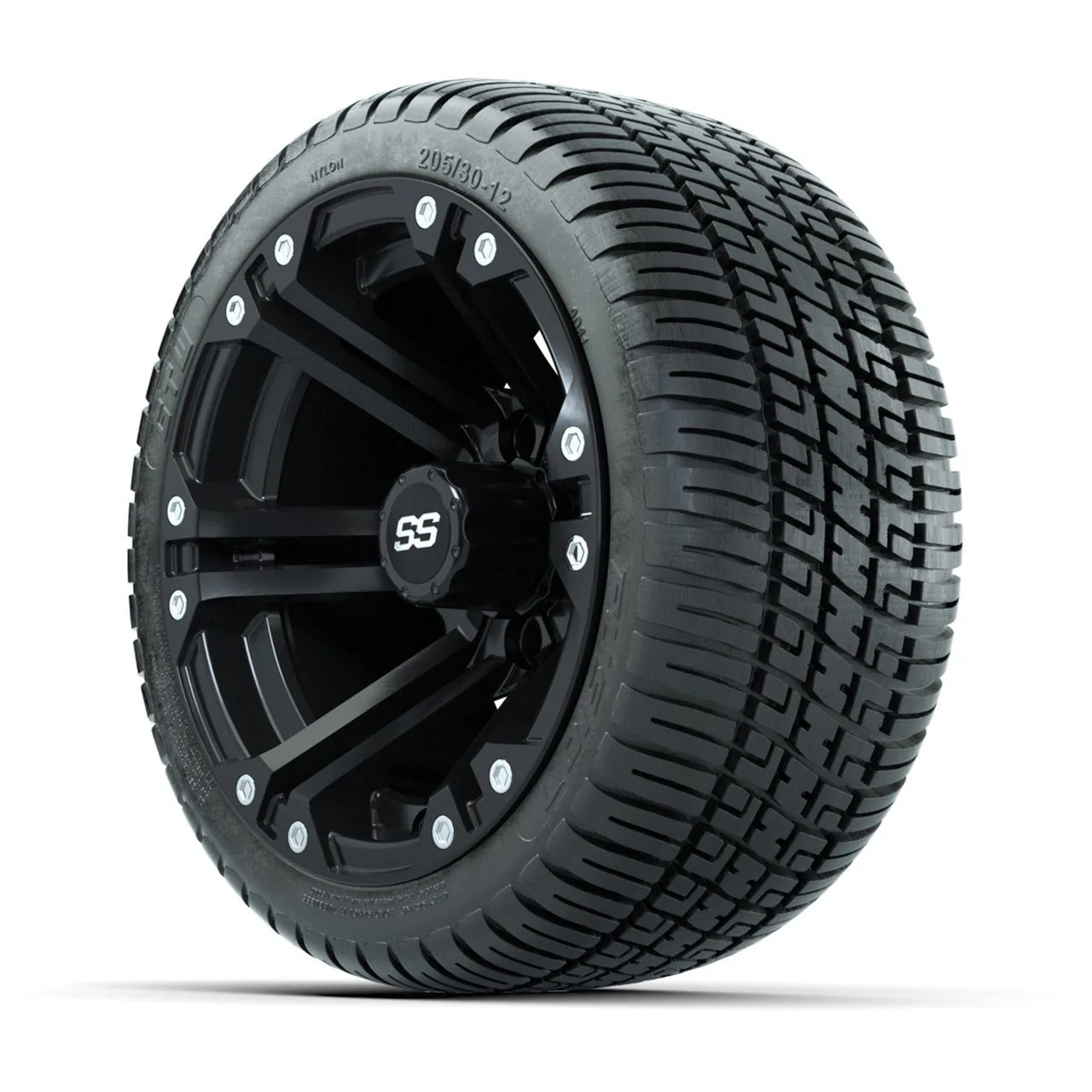 Колёса GTW Specter 12", матовый чёрный, с шинами 205/30-12 Fusion Street, комплект, артикул A19-840 — фото 3