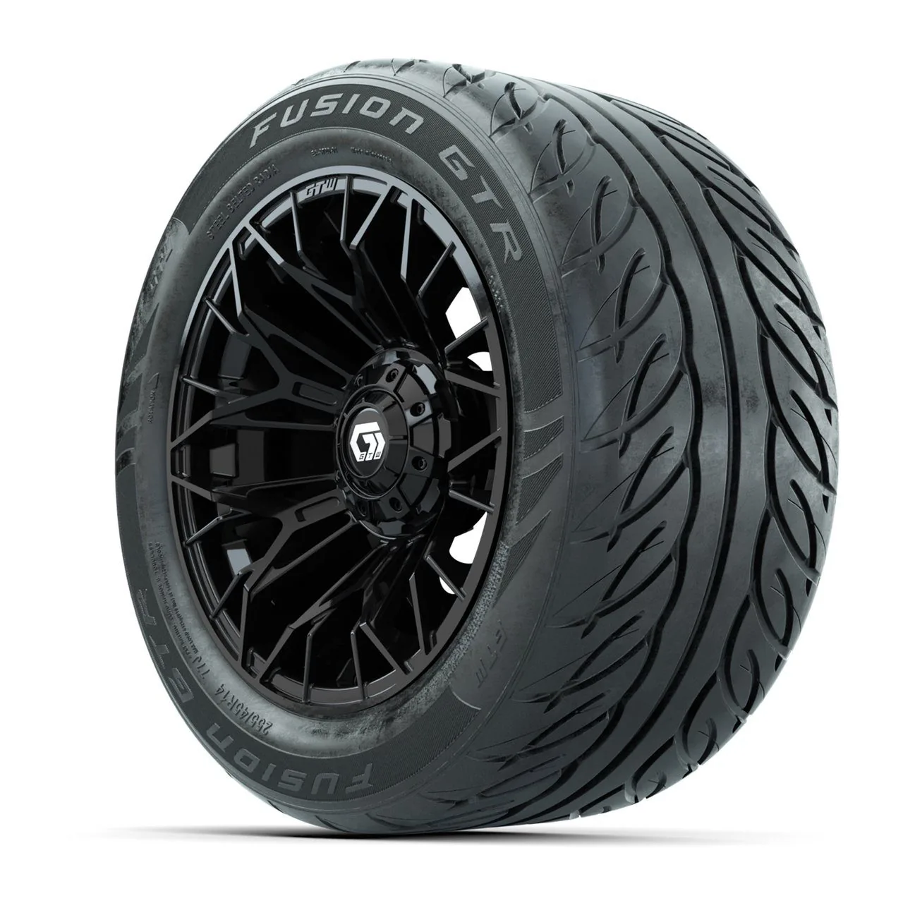 Комплект колёс с шинами 255/45-R14 Fusion GTR Steel Belt Radial Street, диски 14" Stellar, чёрные, GTW, артикул A19-2217 — фото 3