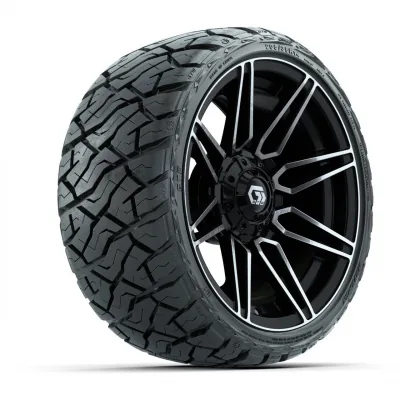 Комплект колёс 14" GTW Stealth, глянцевый чёрный с проточкой, с низкопрофильными шинами Maverick All-Terrain 205/35-R14, артикул A19-1321