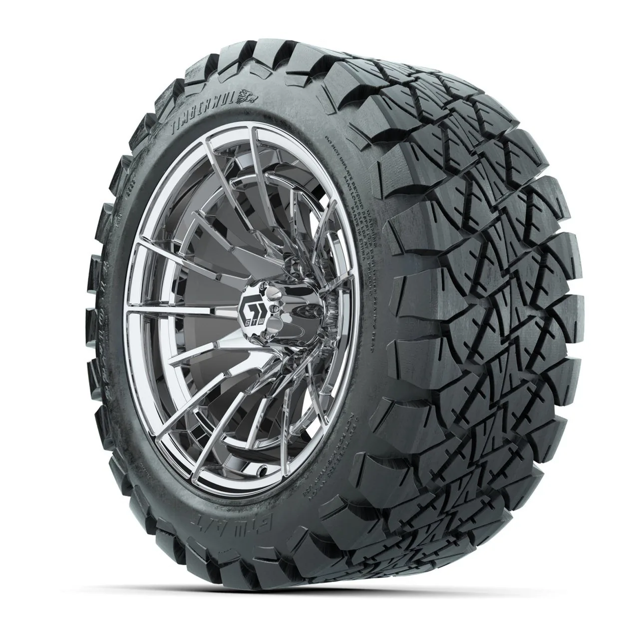 Комплект колёс GTW® Boost 14", хром, с шинами 22x10-14 Timberwolf All-Terrain, артикул A19-1201 — фото 3