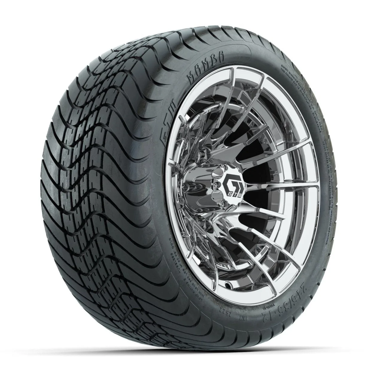 Комплект колёс 12" с шинами 215/35-12 Mamba Street, хром, GTW Boost, артикул A19-1150