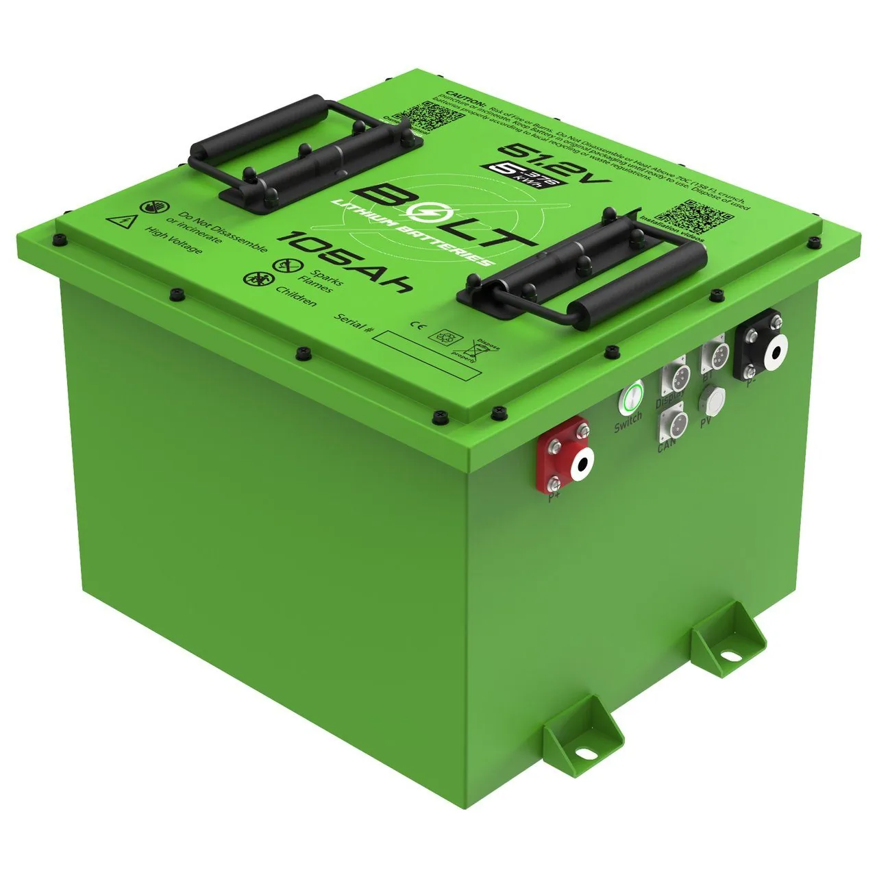 Комплект аккумулятора Bolt Energy «Square» 51V 105AH, стандартный, для Yamaha G19-G22, артикул 33-508S — фото 13