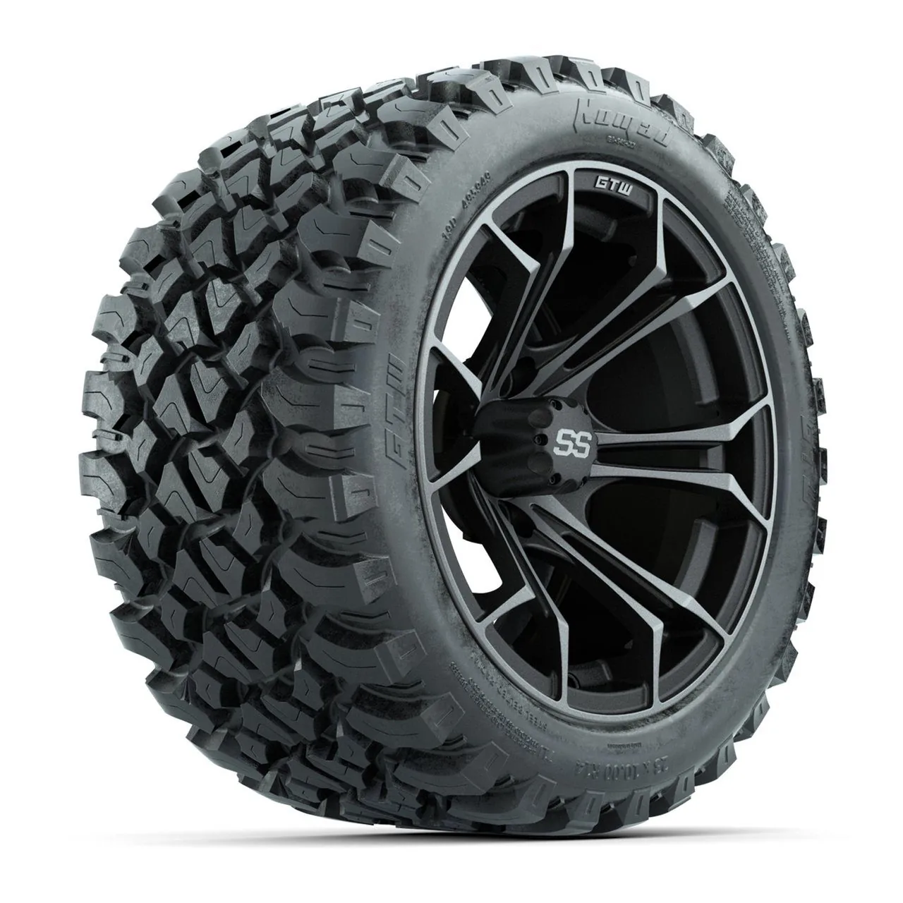 Комплект дисков GTW Spyder 14", матовый серый, с шинами GTW Nomad 23x10-14 для любого рельефа, артикул A19-557