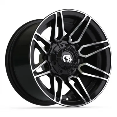 Колёсный диск 12&Prime; GTW&reg; Stealth, глянцевый чёрный с проточенными элементами, артикул 19-408