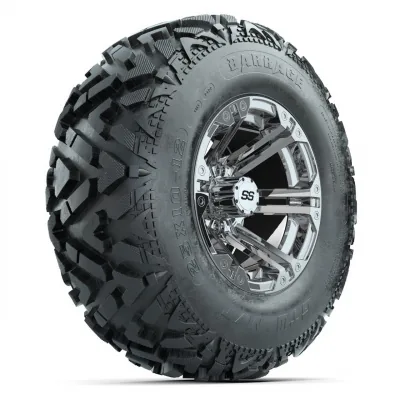 Комплект колёс с шинами 25X10-12 Barrage Mud, диски 12" Specter Chrome, GTW, артикул A19-2164