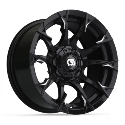Колёсный диск 14&Prime; GTW&reg; Diablo, глянцевый чёрный с проточенными элементами, артикул 19-416