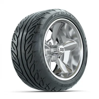 Колёса GTW Godfather 14", хром, с шинами 225/40-R14 Fusion GTR Street, комплект, артикул A19-857