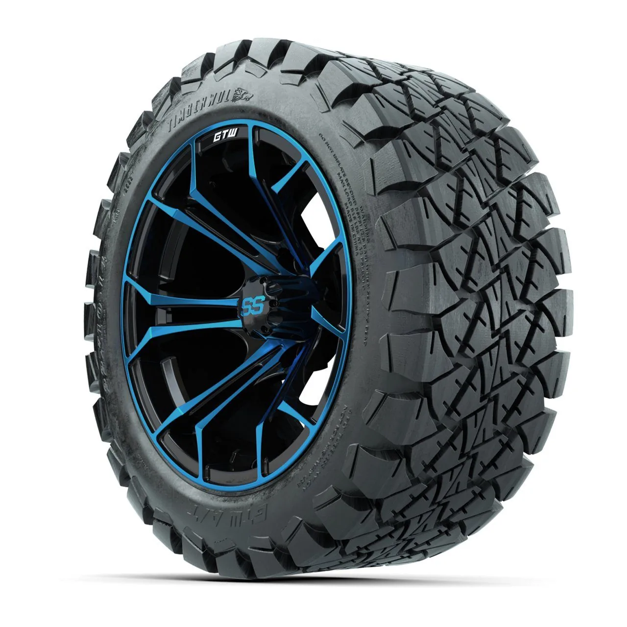 Диски GTW Spyder 14", синий и чёрный, с шинами 22x10-14 GTW Timberwolf All-Terrain — полный комплект, артикул A19-506 — фото 3