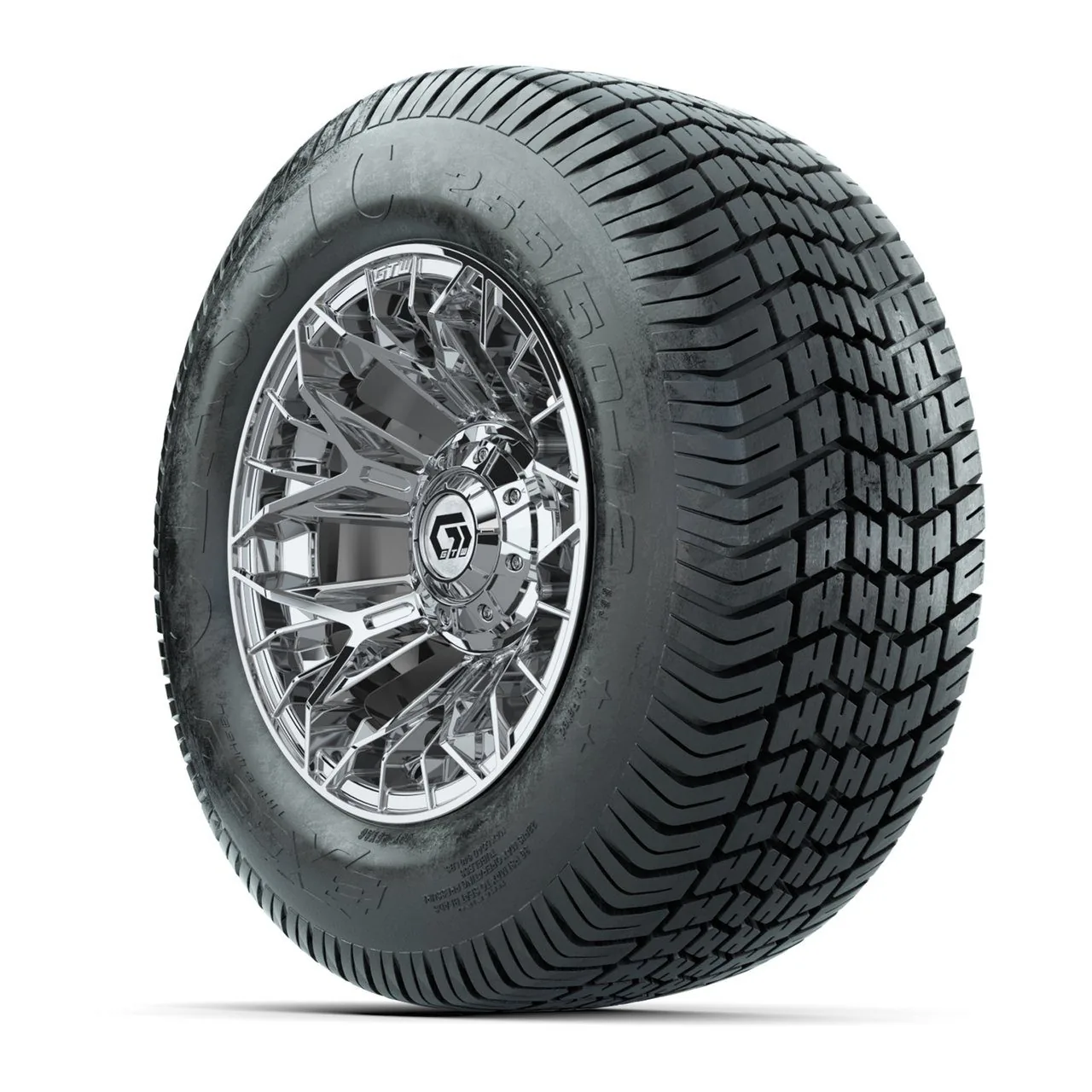Колёса GTW® Stellar 12", хром, с шинами 255/50-12 Excel Classic Street, полный комплект, артикул A19-1685 — фото 3