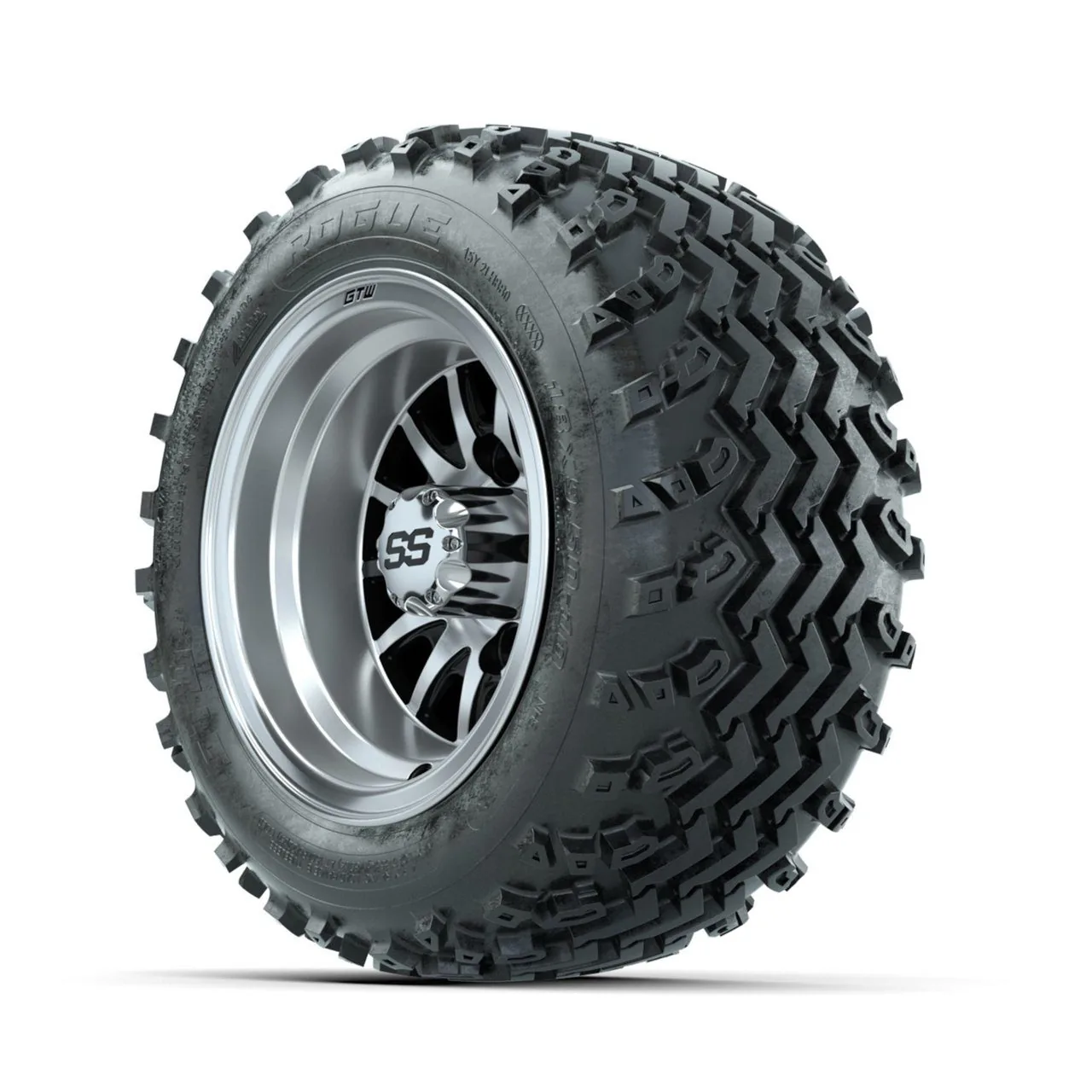 Комплект колёс и шин: диски GTW Medusa Machined/чёрный 10", шины Rogue All-Terrain 18x9.50-10, артикул A19-893 — фото 3