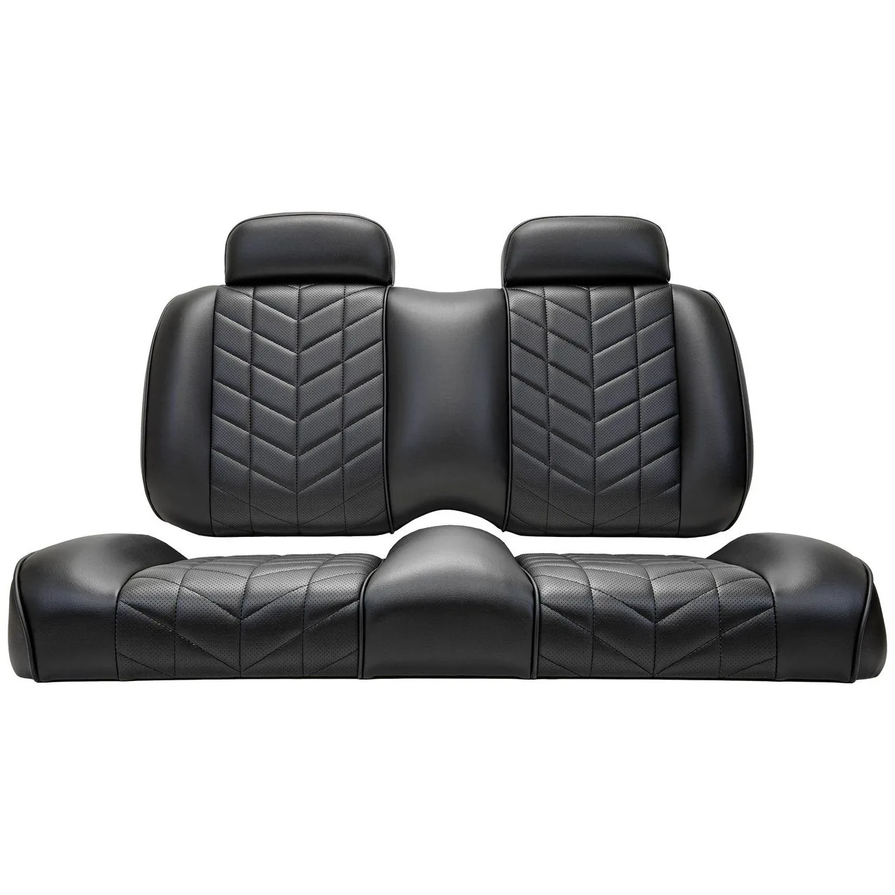 Передние сиденья MadJax Aviator для гольфкаров ICON и Yamaha Drive/Drive2, чёрные, артикул 10-639