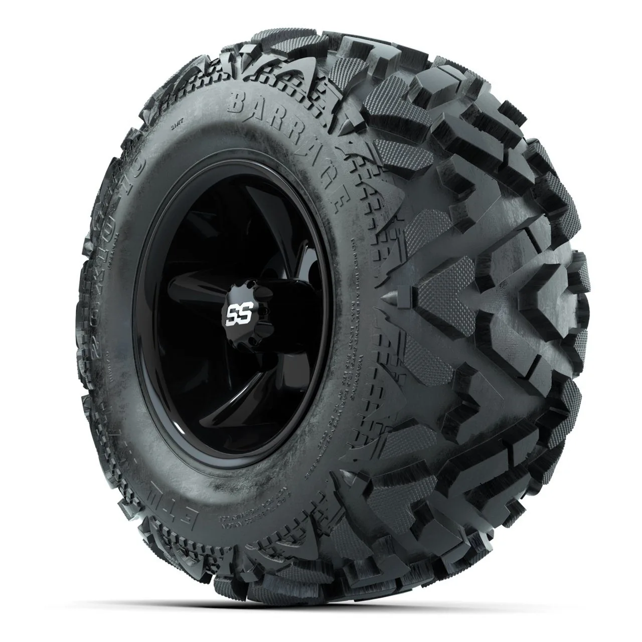 Комплект колёс GTW Godfather 10”, чёрные, с шинами 20x10-10 Barrage Mud (4 шт.), артикул A19-1571 — фото 3