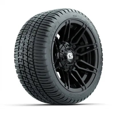 Комплект колёс GTW® Stealth 12", глянцевые чёрные, с шинами 205/30-12 Fusion Street — 4 шт., артикул A19-1938