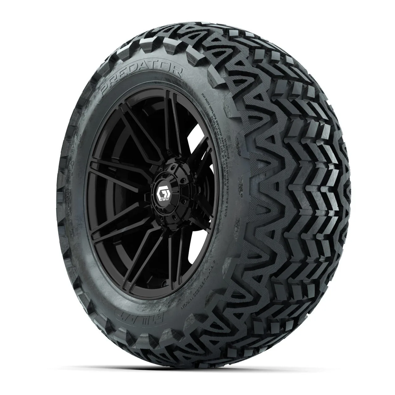 Комплект колёс GTW® Stealth 14" с шинами 23x10-14 Predator, глянцевый чёрный, артикул A19-1240 — фото 3