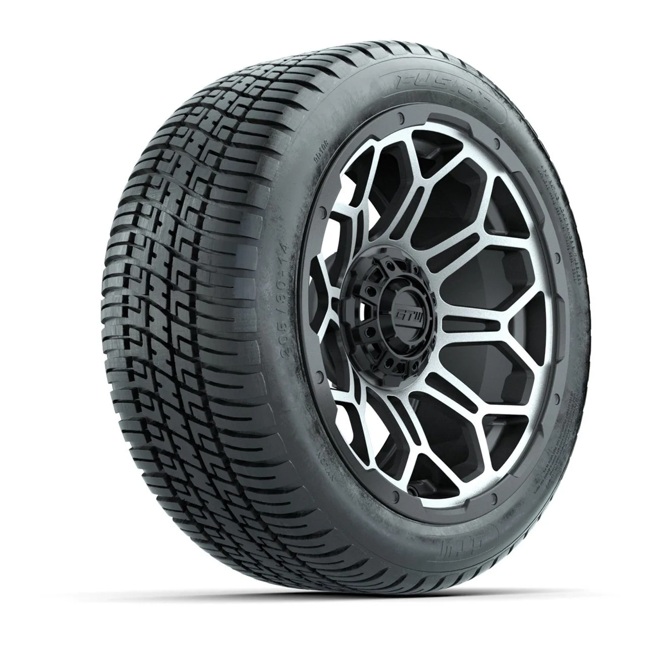Комплект из 4 дисков GTW Bravo 14" с шинами Fusion Street 205/30-14, артикул A19-547