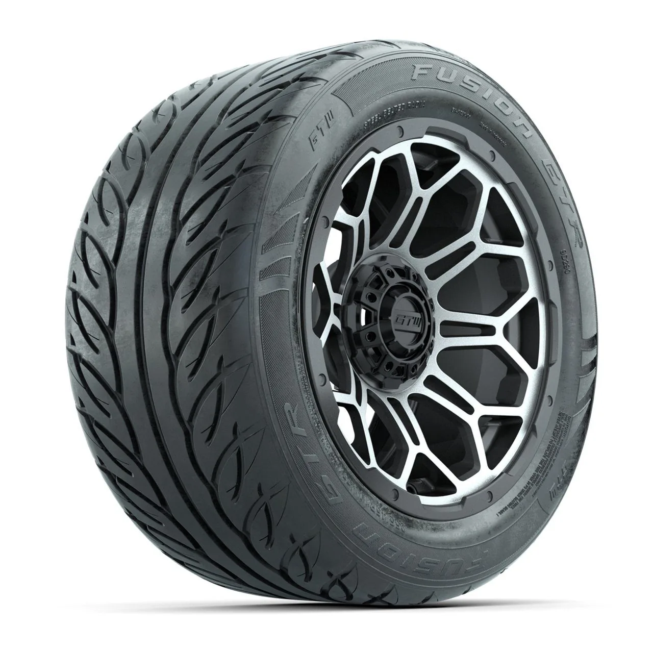 Колёса GTW Bravo 14”, матовые серые с проточкой, с шинами 255/45-R14 Fusion GTR Steel Belt Radial Street, комплект, артикул A19-2420