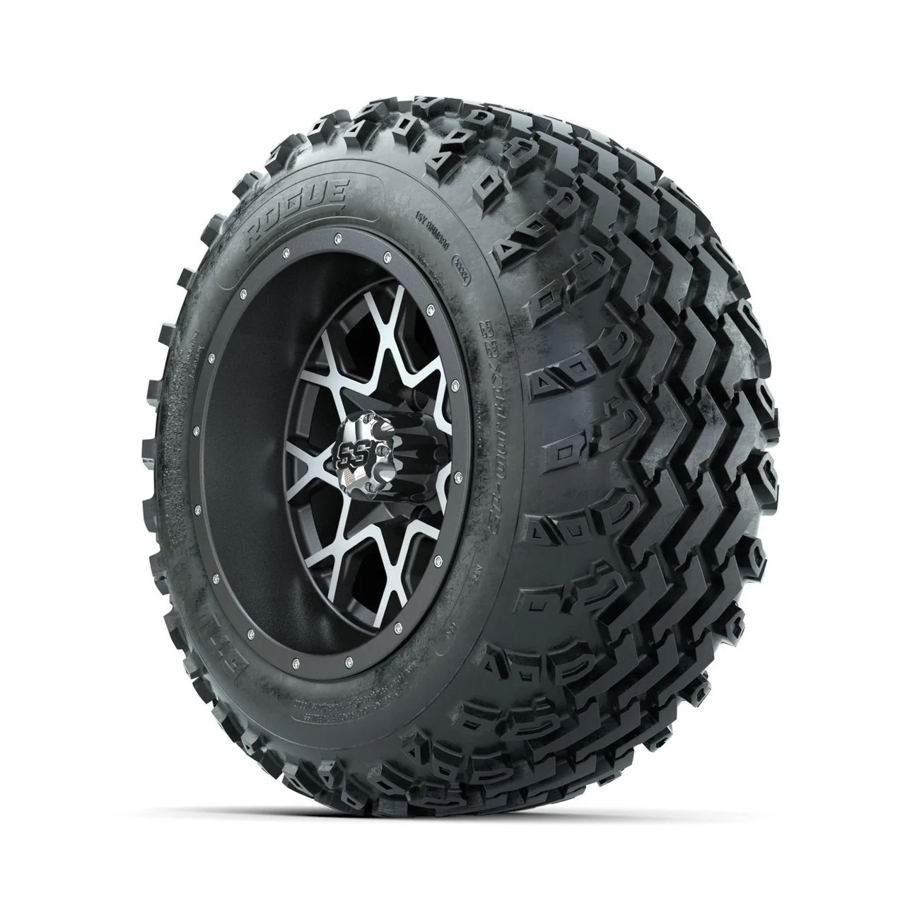 Комплект колёс GTW Vortex, матовая обработка/матовый серый, 12" с шинами Rogue All Terrain 22x11.00-12, артикул A19-973 — фото 3