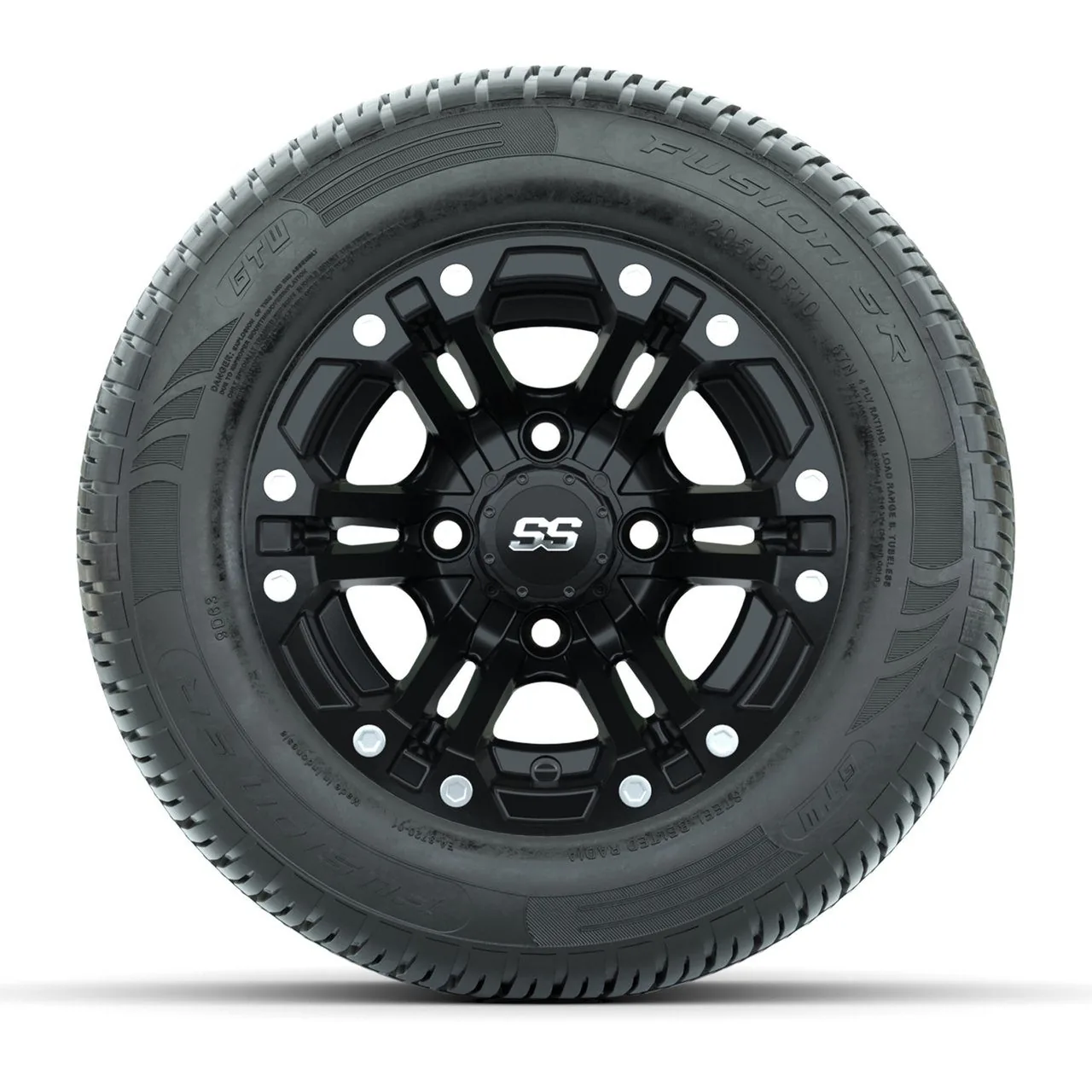 Комплект колёс GTW Specter, матовый чёрный, 10" с радиальными шинами 205/50-R10 Fusion S/R, артикул A19-1523 — фото 2