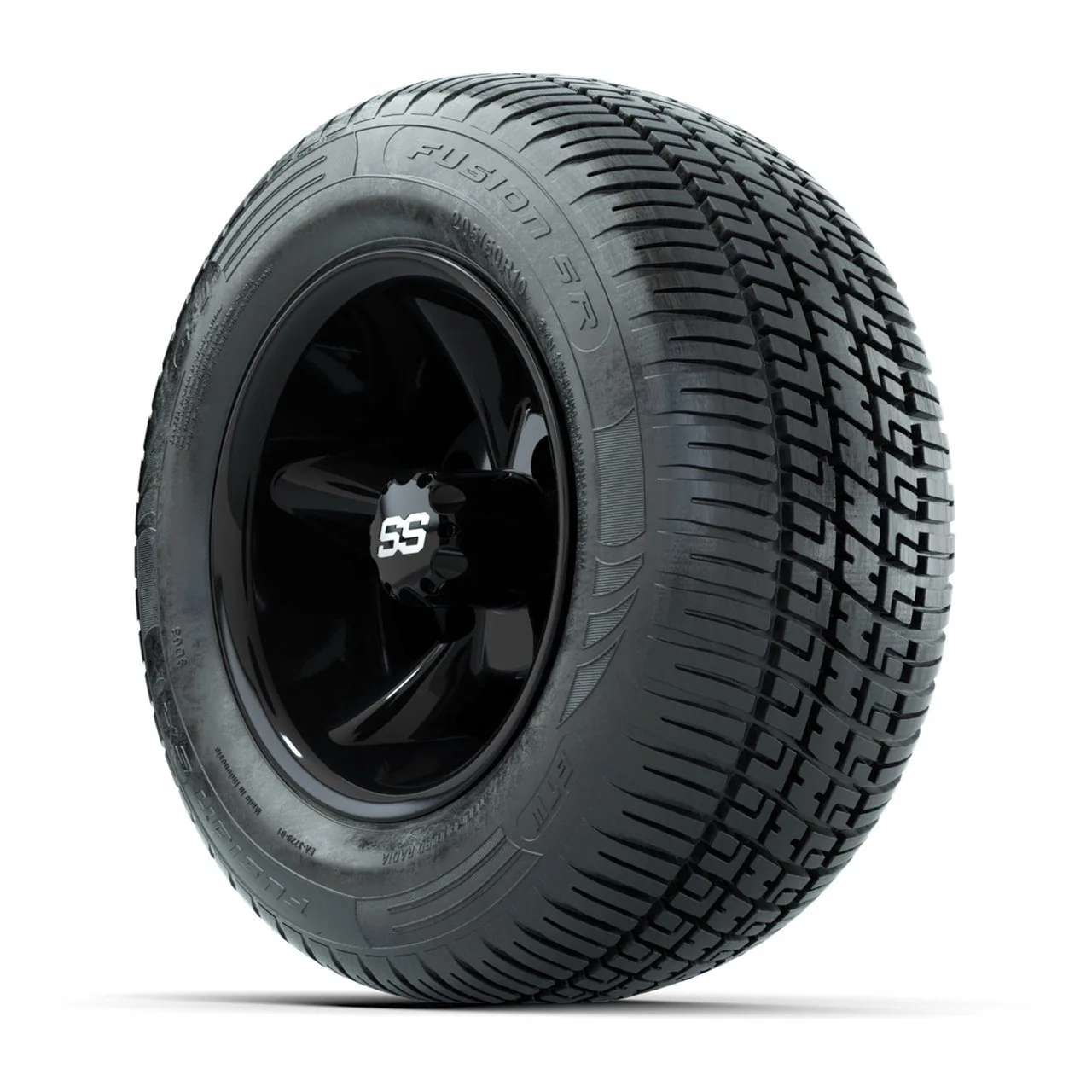 Комплект колёс GTW Godfather 10”, чёрные, с шинами 205/50-R10 Fusion S/R (4 шт.), артикул A19-1566 — фото 3