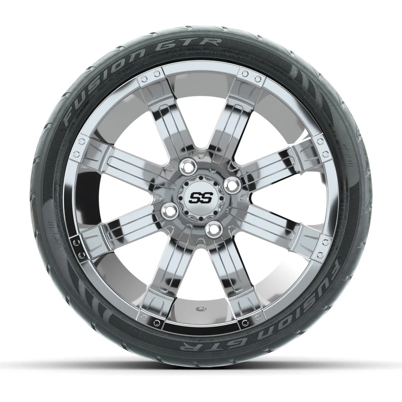 Колёса GTW Tempest 14", с обработкой, чёрные, с дорожными шинами Fusion GTR, комплект 4 шт., артикул A19-286 — фото 2