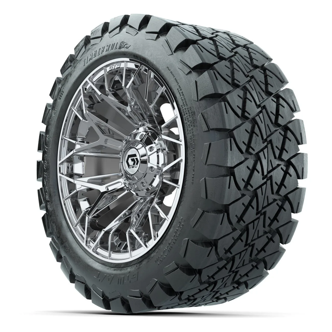 Комплект колёс с шинами 22X10-14 Timberwolf All-Terrain, диски 14" Stellar, хром, GTW, артикул A19-2232 — фото 3