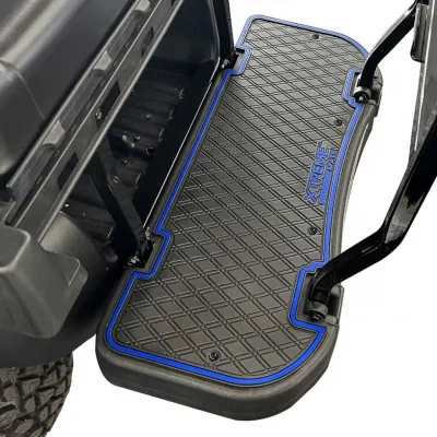 Коврики Xtreme для задних сидений MadJax Genesis 250/300, чёрные с синей окантовкой, артикул 03-202
