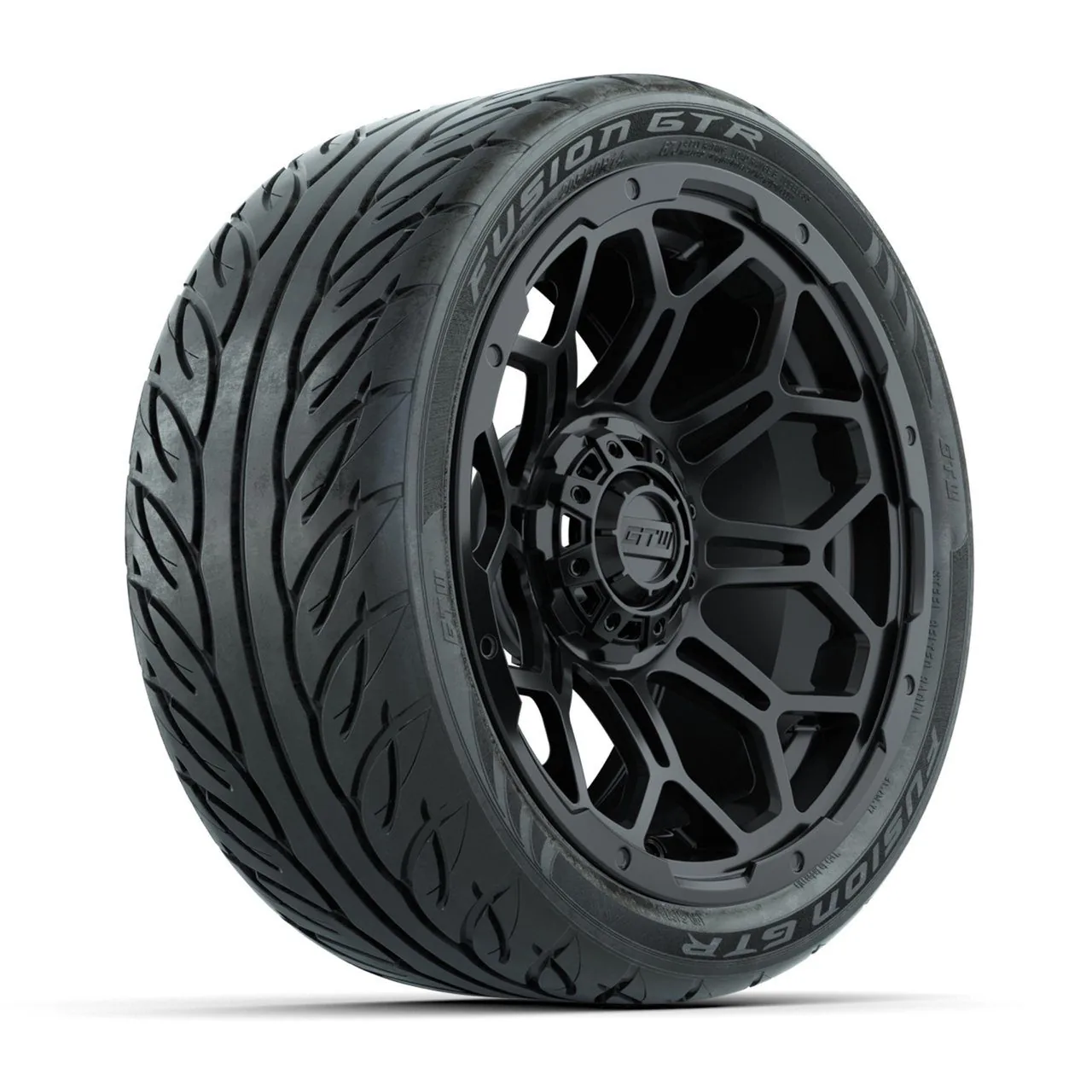 Колёса в сборе с шинами GTW® Bravo 14", матовый чёрный, 205/40-R14 Fusion GTR Steel Belt Radial Street, комплект 4 шт., артикул A19-2492