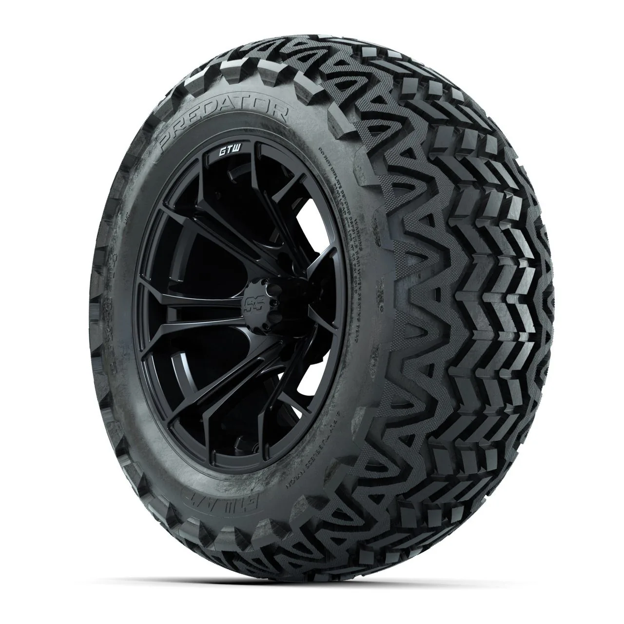 Комплект колёс с шинами GTW Spyder 14", матовые чёрные, Predator All-Terrain 23x10-14, артикул A19-428 — фото 3