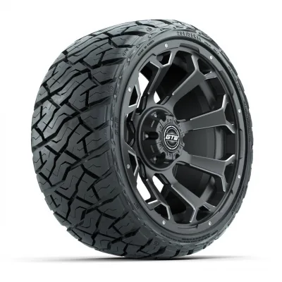 Комплект колёс GTW Raven, матовый серый/Ball Milled, 14" с низкопрофильными шинами 205/35-R14 Maverick All-Terrain, артикул A19-1470