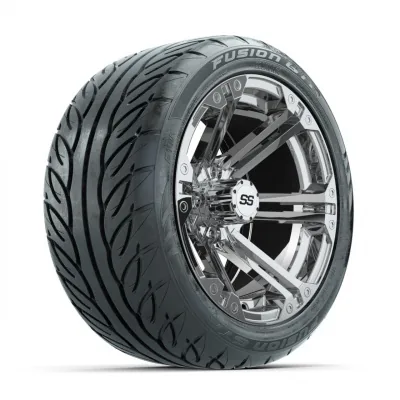 Колёса GTW Specter 14", хром, с шинами 225/40-R14 Fusion GTR Street, комплект, артикул A19-849