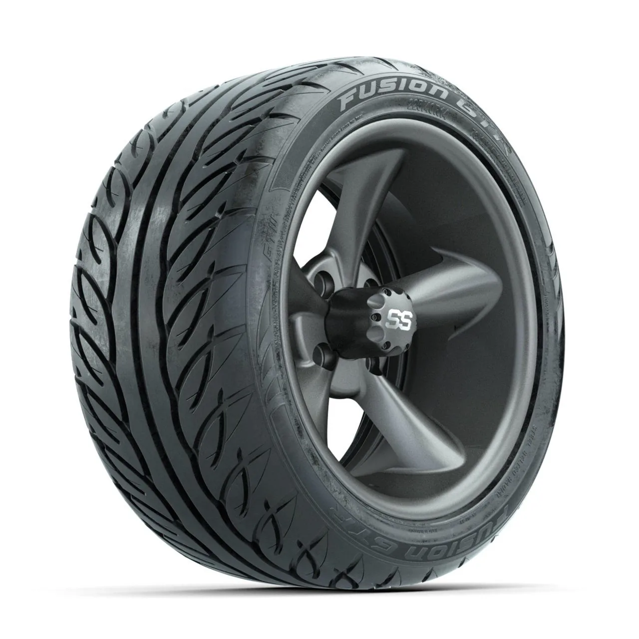 Колёса GTW Godfather 14", матовый серый, с шинами 225/40-R14 Fusion GTR Street, комплект, артикул A19-858
