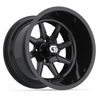 Ультраширокое колесо 14" GTW® Reaper, глянцевый чёрный, артикул 19-435