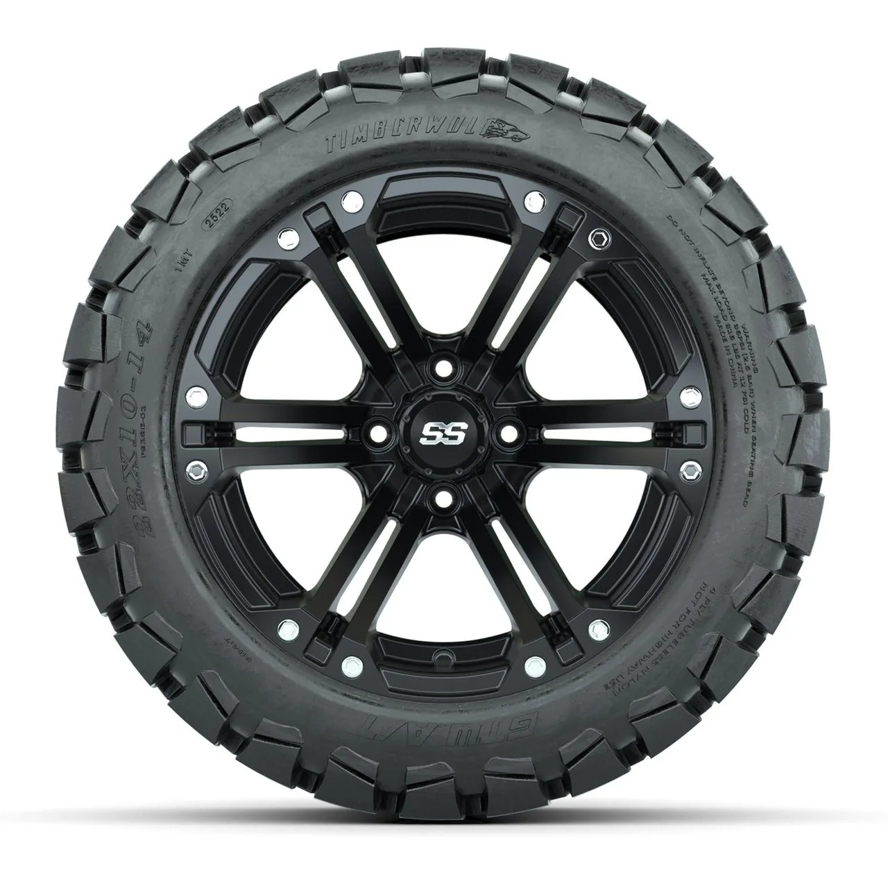 Комплект из 4 колёс GTW Specter 14" с шинами GTW Timberwolf All-Terrain 22x10-14, артикул A19-451 — фото 2