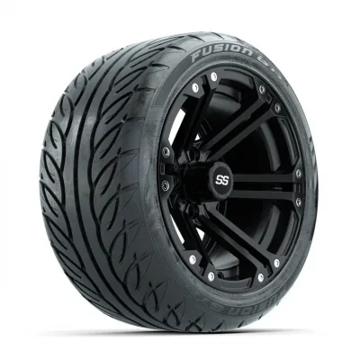 Колёса GTW Specter 14", матовый чёрный, с шинами 225/40-R14 Fusion GTR Street, комплект, артикул A19-847