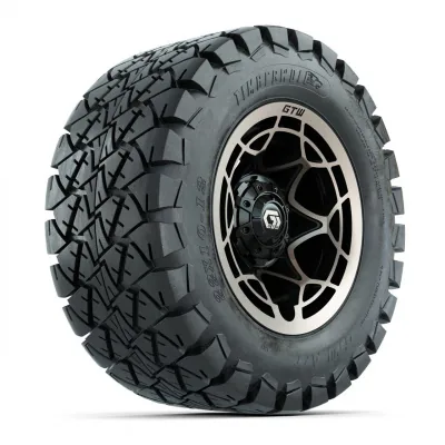 Комплект колёс GTW® Nexus 12” с шинами 22x10-12 Timberwolf, глянцевый чёрный/сатиновая бронза, для бездорожья, полный набор, артикул A19-1164