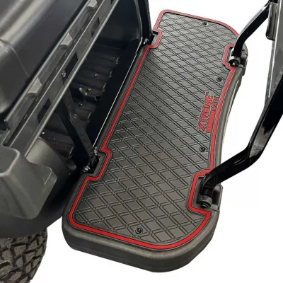Коврики Xtreme для задних сидений MadJax Genesis 250/300, чёрные с красной окантовкой, артикул 03-201