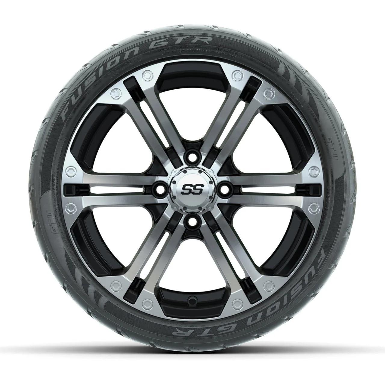 Колёса GTW Specter 14", с обработкой, чёрные, с дорожными шинами Fusion GTR, комплект 4 шт., артикул A19-287 — фото 2