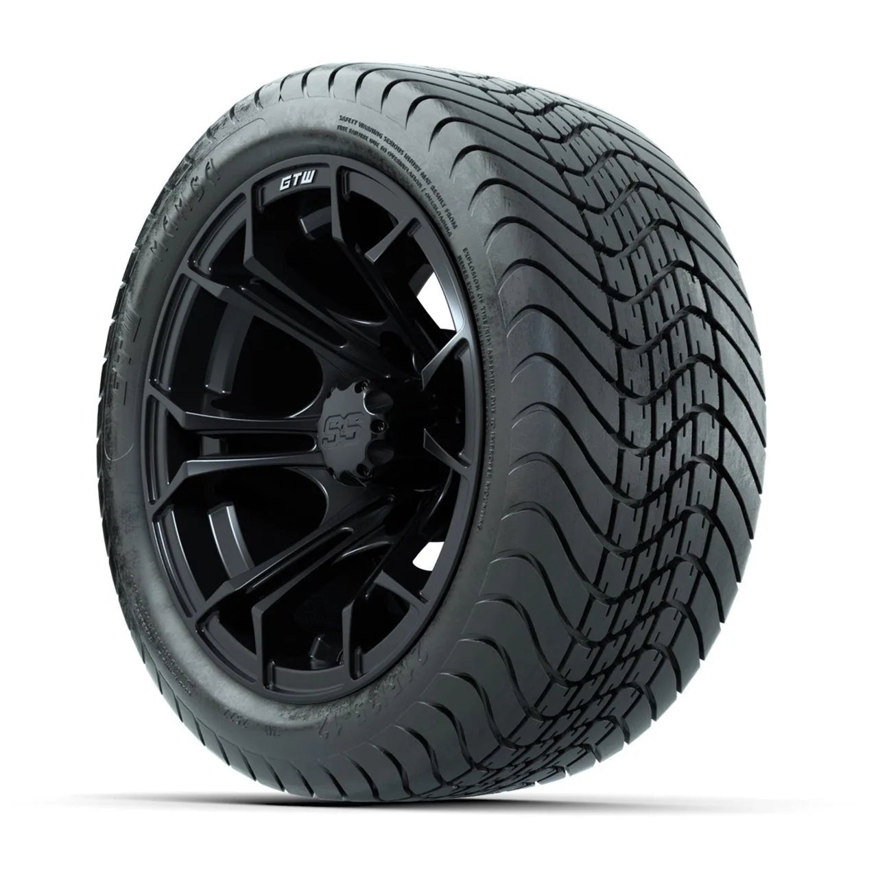 Колёса GTW Spyder, матовые чёрные, 12" с шинами Mamba Street 18", комплект из 4 шт., артикул A19-389 — фото 3