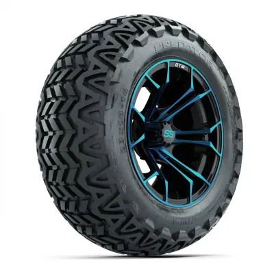 Комплект дисков GTW Spyder 14", синий/чёрный, с шинами GTW Predator 23x10-14 для любого рельефа, артикул A19-563