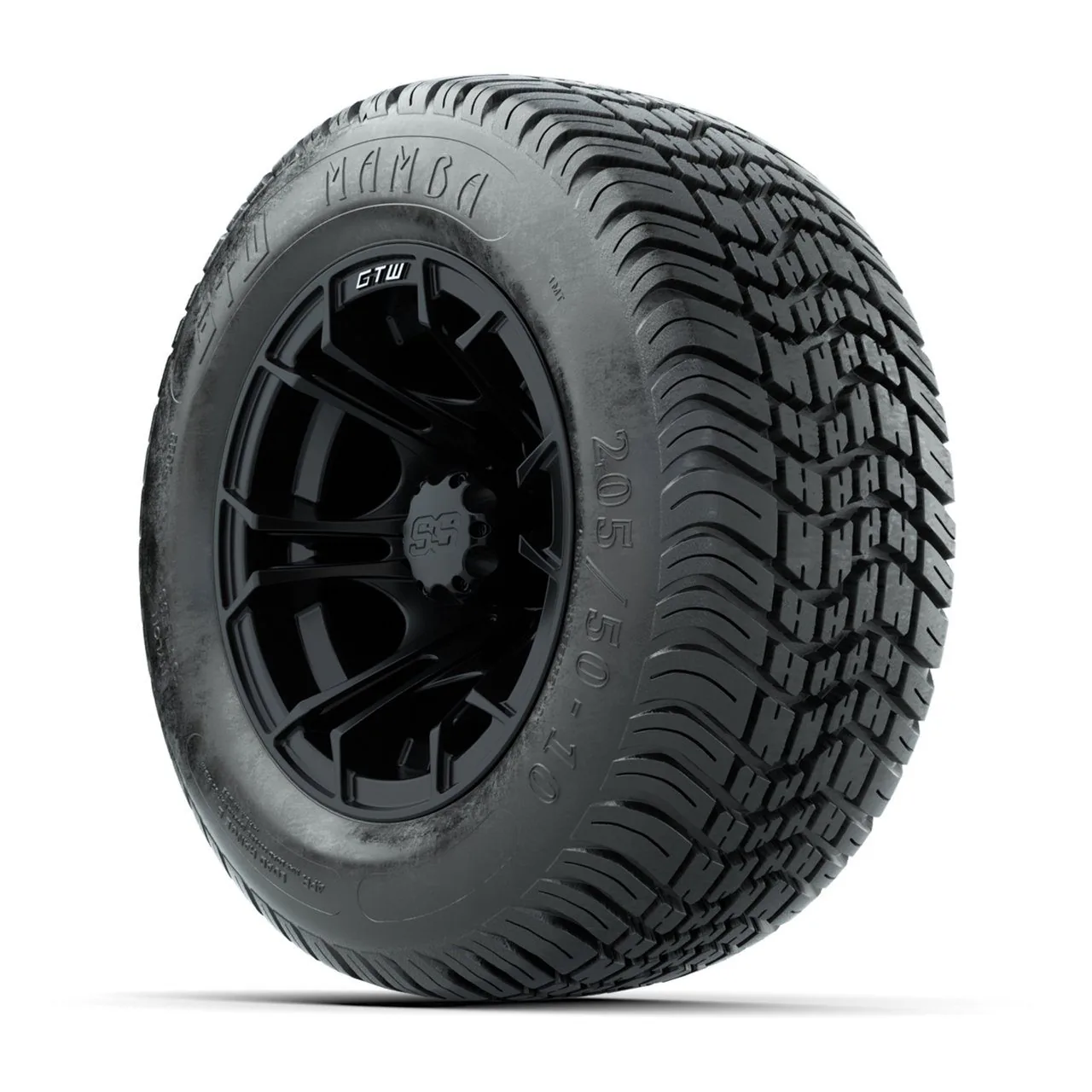 Комплект колёс 10" с шинами 205/50-10 Mamba Street, матовый чёрный, GTW Spyder, артикул A19-1090 — фото 3