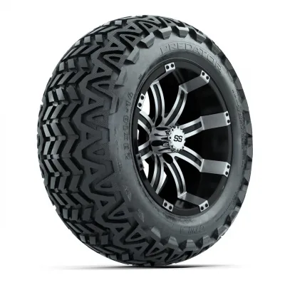 Комплект колёс с шинами GTW Tempest 14", чёрные с проточкой, Predator A-T 23", артикул A19-397